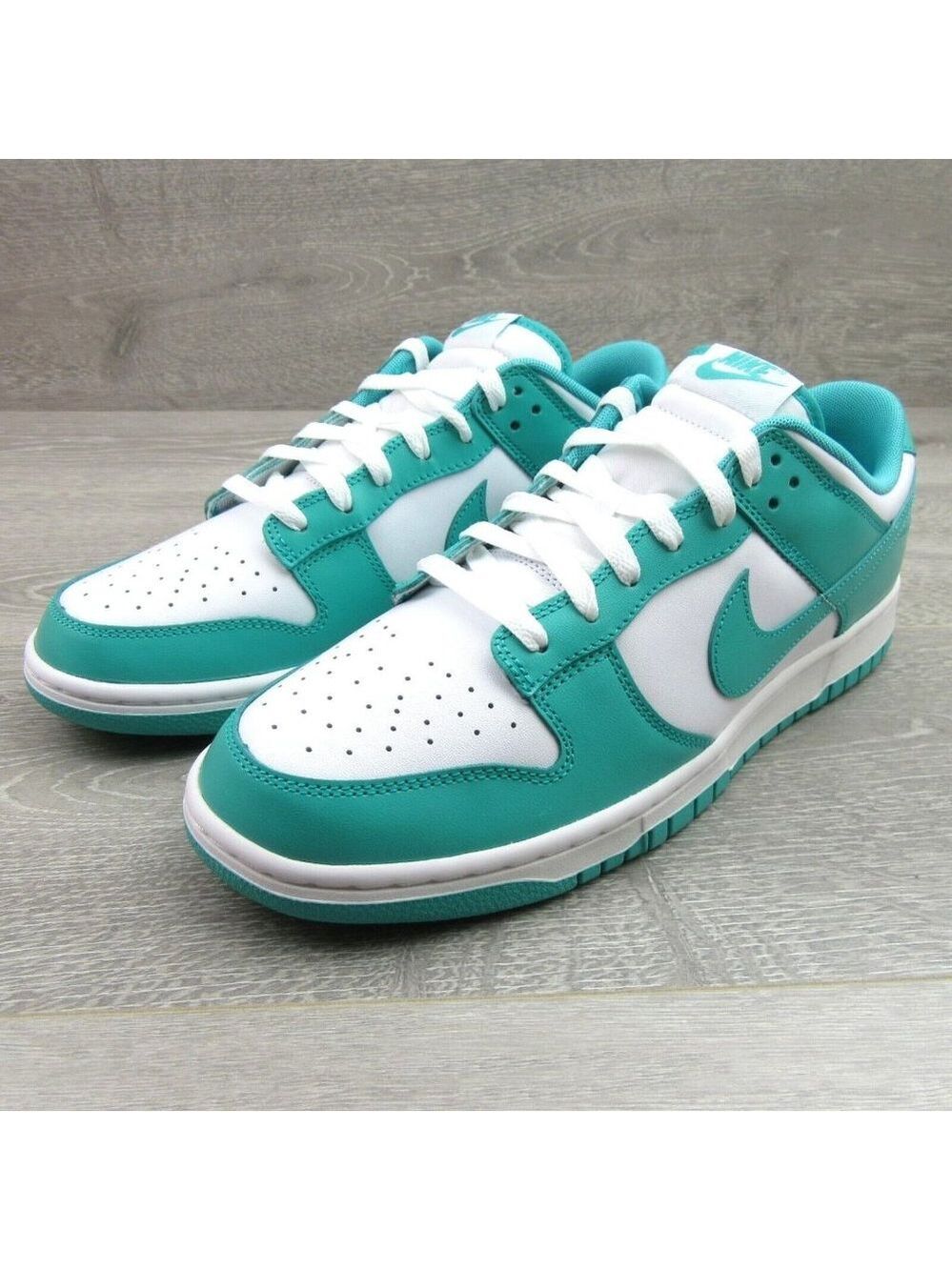 Nike Dunk Low Retro Jade White Sneakers Mens Size 9.5 NEW - Picture 4 of 14